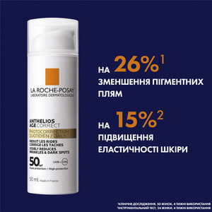 Крем солнцезащитный La Roche-Posay (Ля Рош-Позе) Коррект антивозрастной для чувствительной кожи лица против морщин и пигментации SPF50+ 50 мл