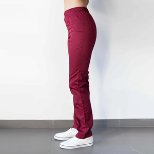 Брюки медицинские цвет марсала женские размер 48