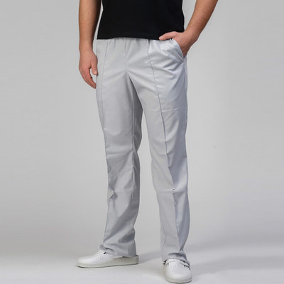 Брюки (штаны) медицинские Бостон цвет серый мужские размер 50
