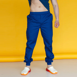 Джоггеры (штаны) медицинские цвет синий мужские размер 52