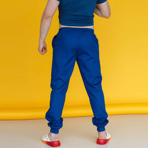 Джоггеры (штаны) медицинские цвет синий мужские размер 52