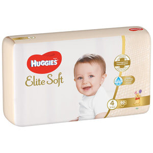 Підгузки для дітей HUGGIES (Хагіс) Elite Soft (Еліт софт) 4 від 8 до 14 кг 60 шт