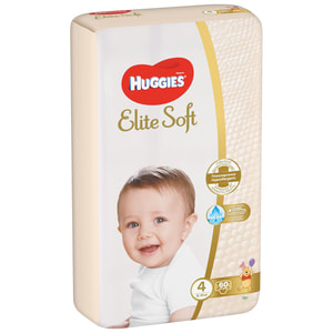 Підгузки для дітей HUGGIES (Хагіс) Elite Soft (Еліт софт) 4 від 8 до 14 кг 60 шт