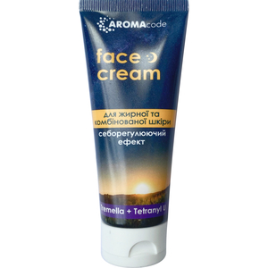 Крем для лица и зоны декольте AROMACODE (Аромакод) себорегулирующий для жирной и комбинированной кожи ночной 70 г