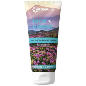 Крем для лица и зоны декольте AROMACODE (Аромакод) тонизирующий для нормальной кожи дневной 70 г