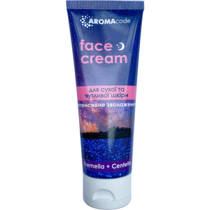 Крем для лица и зоны декольте AROMACODE (Аромакод) интенсивное увлажнение для сухой и чувствительной кожи ночной 70 г