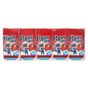 Платочки носовые PAPER NEXT (Папер Некст) двухслойные с ароматом клубники 10 упаковок по 10 шт