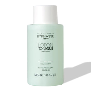 Лосьон для лица BYPHASSE (Бифаз) тонизирующий для чувствительной кожи с алоэ вера 500 мл