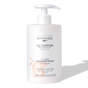 Молочко для тіла BYPHASSE (Біфаз) зволожувальне для сухої шкіри з олією солодкого мигдалю 500 мл