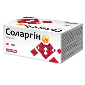 Соларгін Q10 додаткове джерело аміноксилот порошок в саше по 10 г упаковка 30 шт