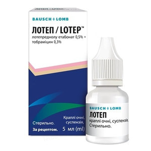 Лотеп кап. глаз. сусп. 0,5 %/0,3 % бут. 5мл