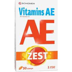 Витамины А и Е ZEST (Зест) для улучшения структурно-функционального состояния кожи и волос капсулы 30 шт
