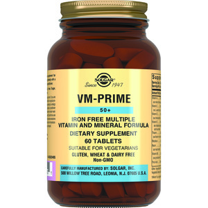 Мультивитаминный и минеральный комплекс 50+ VM Prime +50 SOLGAR (Солгар) таблетки флакон 60 шт
