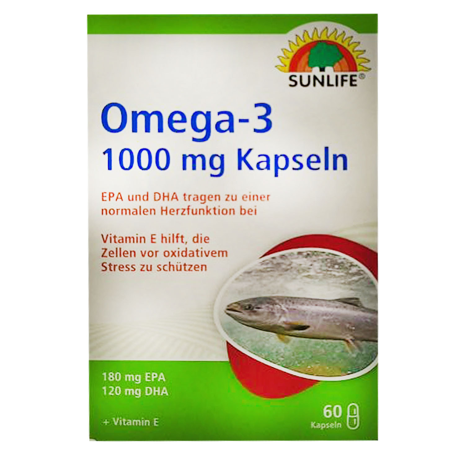 Витамины SUNLIFE (Санлайф) Omega3 1000 mg Kapseln капсулы 60 шт