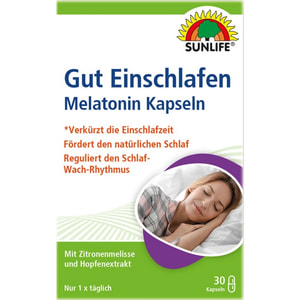 Витамины SUNLIFE (Санлайф) Melatonin Kapseln Мелатонин капсулы 30 шт
