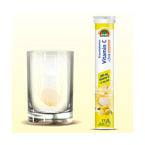 Витамины SUNLIFE (Санлайф) Vitamin C 300 + Zink 5 Витамин С + Цинк 5 Brausetabletten таблетки шипучие туба 17 шт
