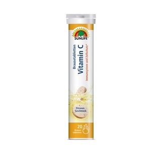 Витамины SUNLIFE (Санлайф) Vitamin C Витамин С Brausetabletten таблетки шипучие туба 20 шт