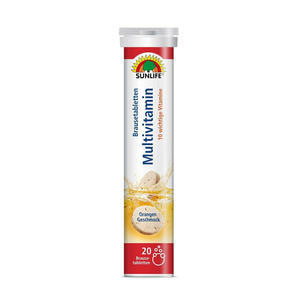 Витамины SUNLIFE (Санлайф) Multivitamin Brausetabletten Мультивитамин таблетки шипучие туба 20 шт