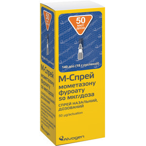 М-спрей спрей назал. дозир. 50мкг/дозу фл. 18г (140доз) 20мл