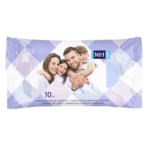 Салфетки влажные BELLA (Белла) Универсальные для всей семьи 10 шт