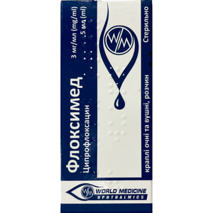 Флоксимед кап. глаз./ушн. р-р 3мг/мл фл. 5мл