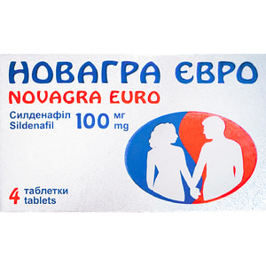 Новагра Евро табл. п/о 100мг №4