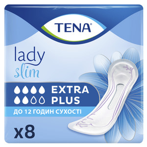 Прокладки урологічні TENA (Тена) Lady Slim Extra Plus (Леді Cлім Екстра Плюс) для жінок 8 шт