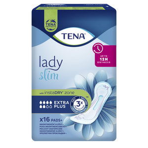 Прокладки урологические TENA (Тена) Lady Slim Extra Plus (Леди Cлим Экстра Плюс) для женщин 16 шт