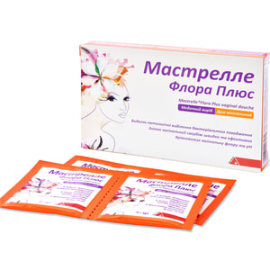 Мастрелле Флора Плюс душ вагинальный для нормализации и поддержания вагинальной микрофлоры в саше 10 шт