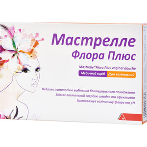 Мастрелле Флора Плюс душ вагинальный для нормализации и поддержания вагинальной микрофлоры в саше 10 шт