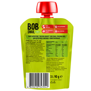 Пюрое фруктовое Bob Snail (Боб Снеил) Улитка Боб Яблоко-манго для детей от 5 месяцев 90 г