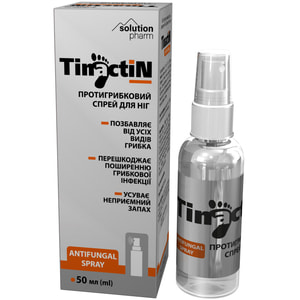 Спрей для ног противогрибковый TINACTIN (Тинактин) флакон 50 мл Solution Pharm