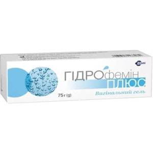 Гель вагінальний Гідрофемін Плюс для нормалізації рН та полегшення симптомів вагінальної сухості з аплікатором туба 75 г