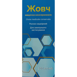 Желчь мед. консервир. р-р накож. фл. 200мл