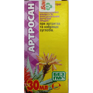 Фітоконцентрат Екомед Артросан для поліпшення роботи суглобів 30 мл