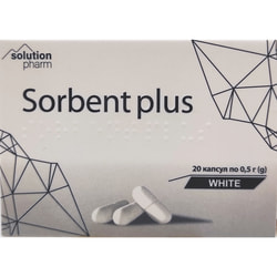 Сорбент+ (Карбоактив) белый капс. №20 Solution Pharm