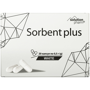 Сорбент+ (Карбоактив) белый капс. №20 Solution Pharm