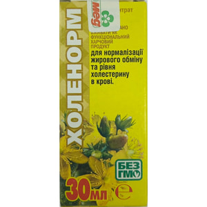 Фітоконцентрат Екомед Холенорм для нормалізації жирового обміну та рівня холестерину в крові 30 мл