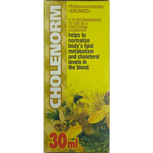 Фітоконцентрат Екомед Холенорм для нормалізації жирового обміну та рівня холестерину в крові 30 мл