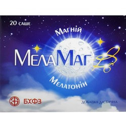 МелаМаг-В6 гранули для нормалізації сну в саше по 2,3 г 20 шт