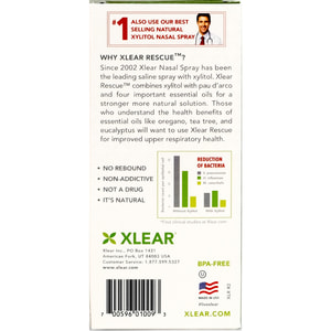 Спрей назальний XLEAR (КЛеар) Порятунок сольовий натуральний з ксилітом та ефірними маслами флакон з дозатором 45 мл