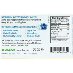 Жевательная резинка SPRY (Спрай) натуральная с мятой перечной и ксилитом упаковка 10 шт