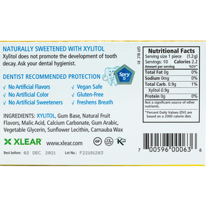 Жевательная резинка SPRY (Спрай) натуральная фруктова с ксилитом упаковка 10 шт