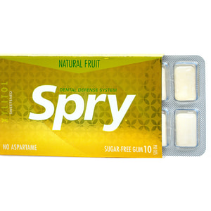 Жевательная резинка SPRY (Спрай) натуральная фруктова с ксилитом упаковка 10 шт
