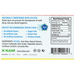 Жевательная резинка SPRY (Спрай) натуральная с корицей и ксилитом упаковка 10 шт