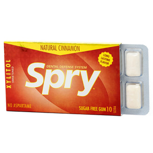 Жевательная резинка SPRY (Спрай) натуральная с корицей и ксилитом упаковка 10 шт