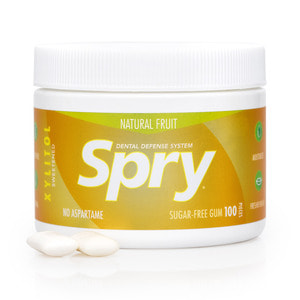 Жевательная резинка SPRY (Спрай) натуральная фруктова с ксилитом упаковка 100 шт