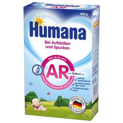 Суміш суха молочна HUMANA (Хумана) AR (антирефлюкс) для дітей з зригуванням, коліками та закрепами з народження 400 г