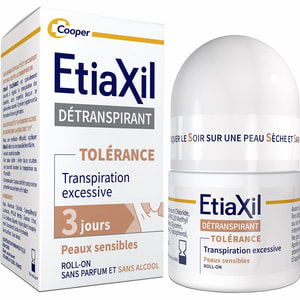 Дезодорант-антиперспирант шариковый ETIAXIL Confort+/Tolerance для чувствительной кожи 15 мл