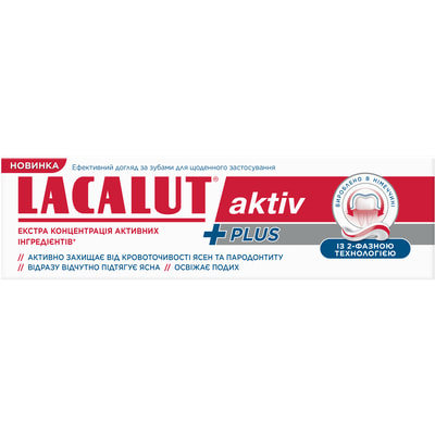 Зубна паста LACALUT (Лакалут) Актив Плюс 75 мл